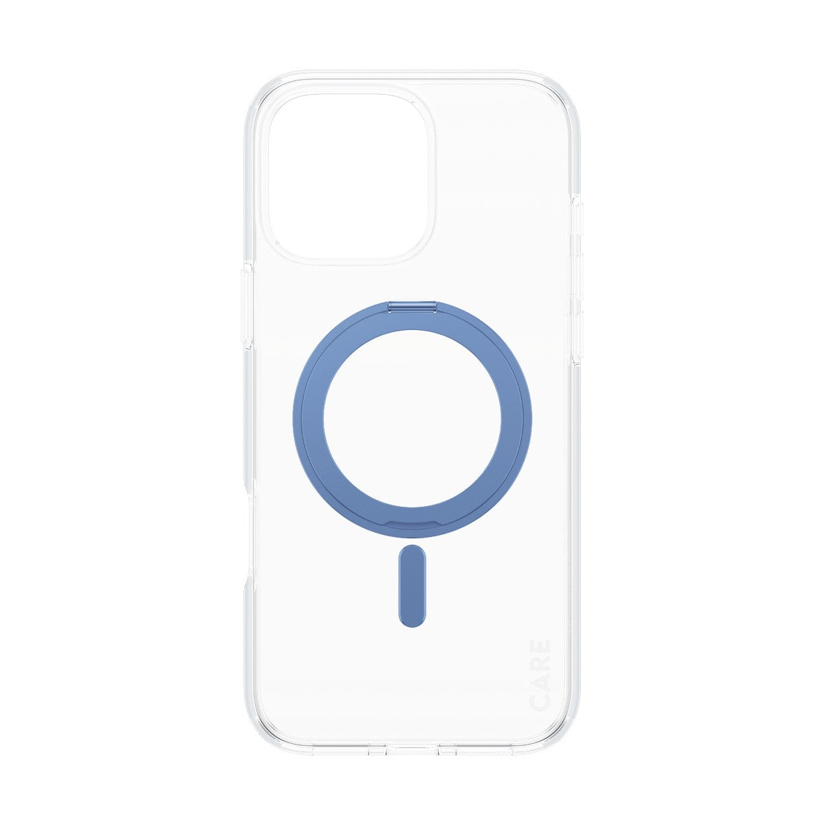 CARE by PanzerGlass® Feature Case Transparent m. Blau Kickstand & MagSafe iPhone 16 Pro Max